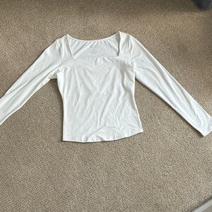 Elegant White Long Sleeve Top